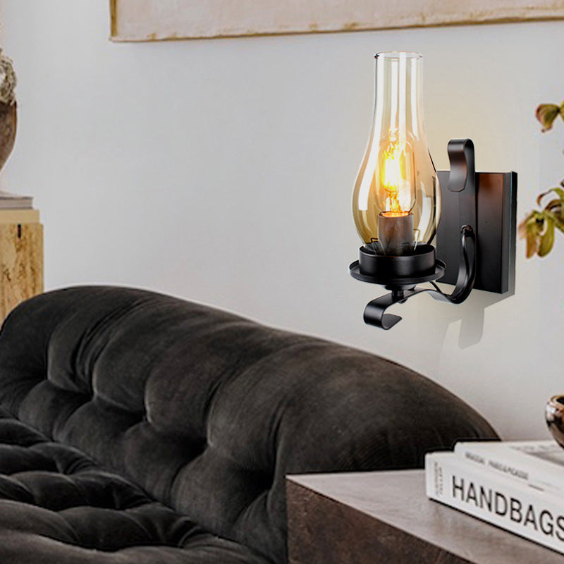 Oval Cylinder Rectangular Iron Wall Lamp