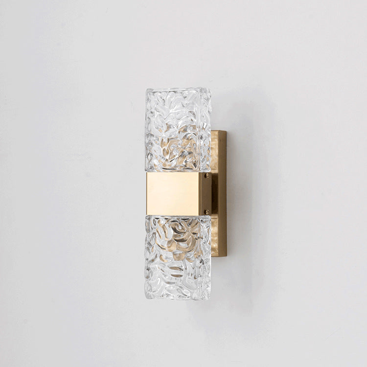 Rectangle Corrugated Stainless Steel Wall Lamp