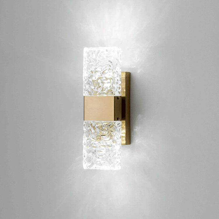 Rectangle Corrugated Stainless Steel Wall Lamp
