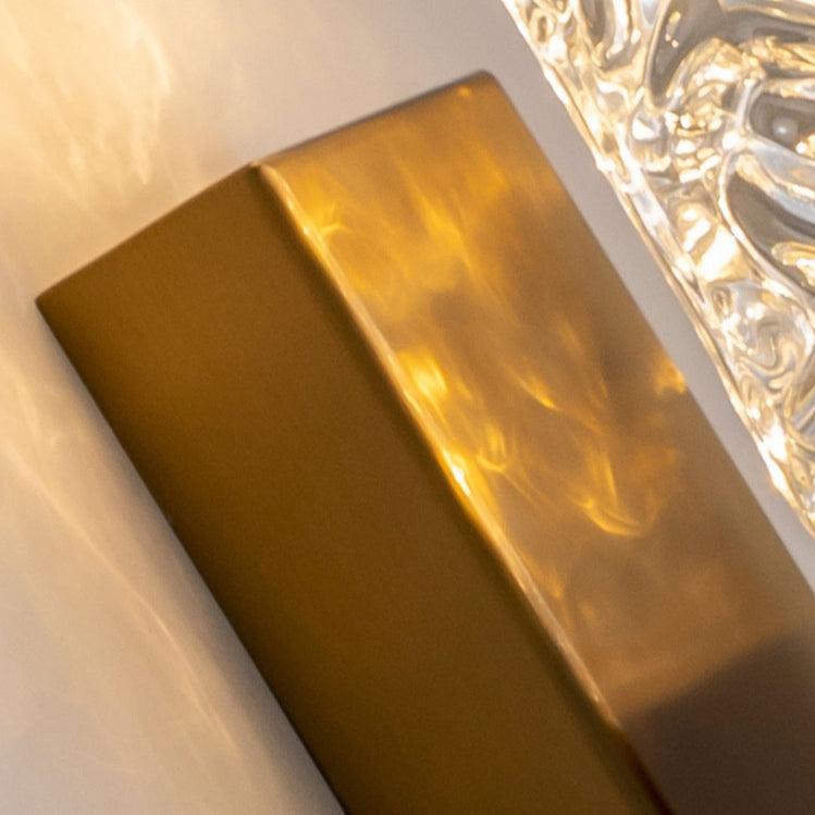 Rectangle Corrugated Stainless Steel Wall Lamp