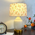 Oval Cylinder Persimmon Tree Table Lamp