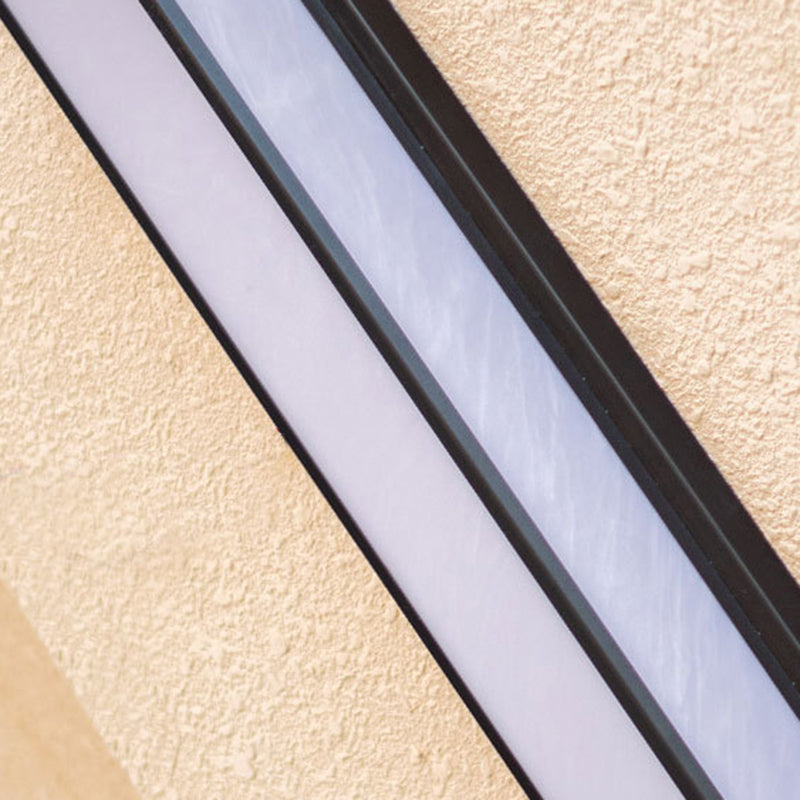 Rectangular Stainless Steel Faux Outdoor Light