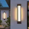 Rectangular Stainless Steel Faux Outdoor Light
