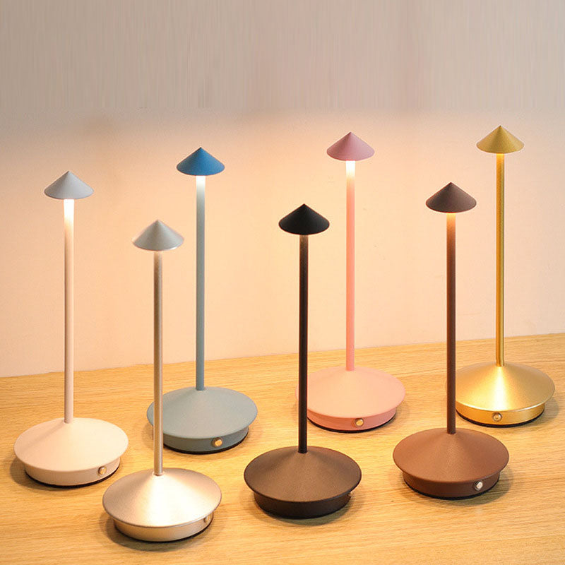 Cone Mushroom Aluminum Acrylic Table Lamp