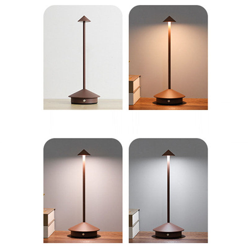 Cone Mushroom Aluminum Acrylic Table Lamp
