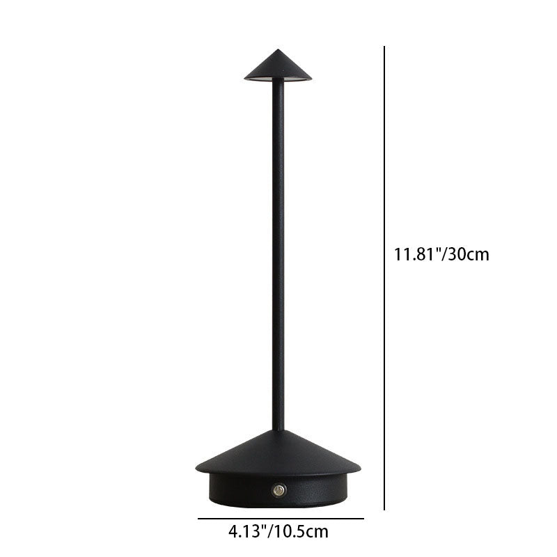 Cone Mushroom Aluminum Acrylic Table Lamp