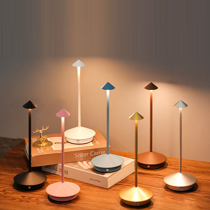 Cone Mushroom Aluminum Acrylic Table Lamp