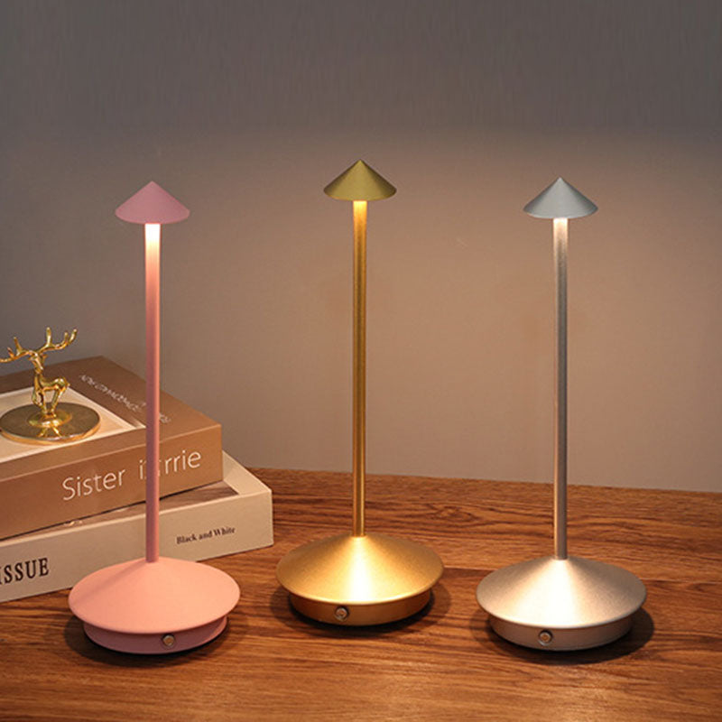 Cone Mushroom Aluminum Acrylic Table Lamp