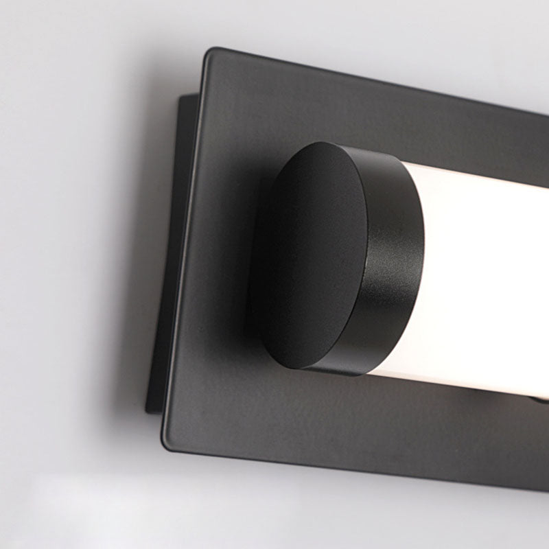 Long Cylinder Rectangle Iron Outdoor Light