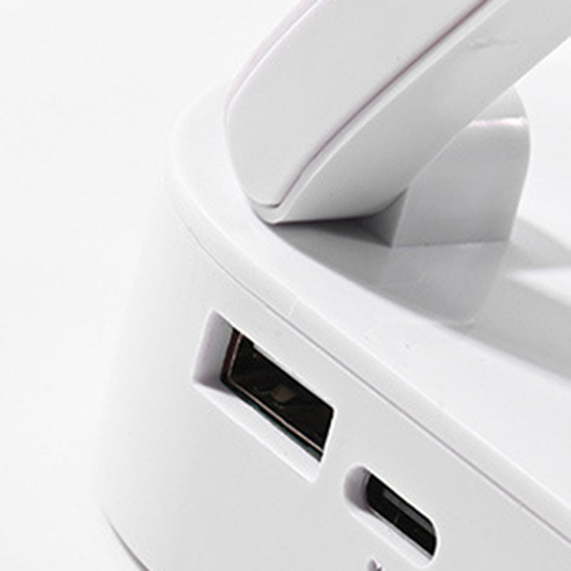 Oval Foldable Rechargeable Plastic Table Lamp