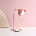 Flower Round Plastic Bedroom Table Lamp