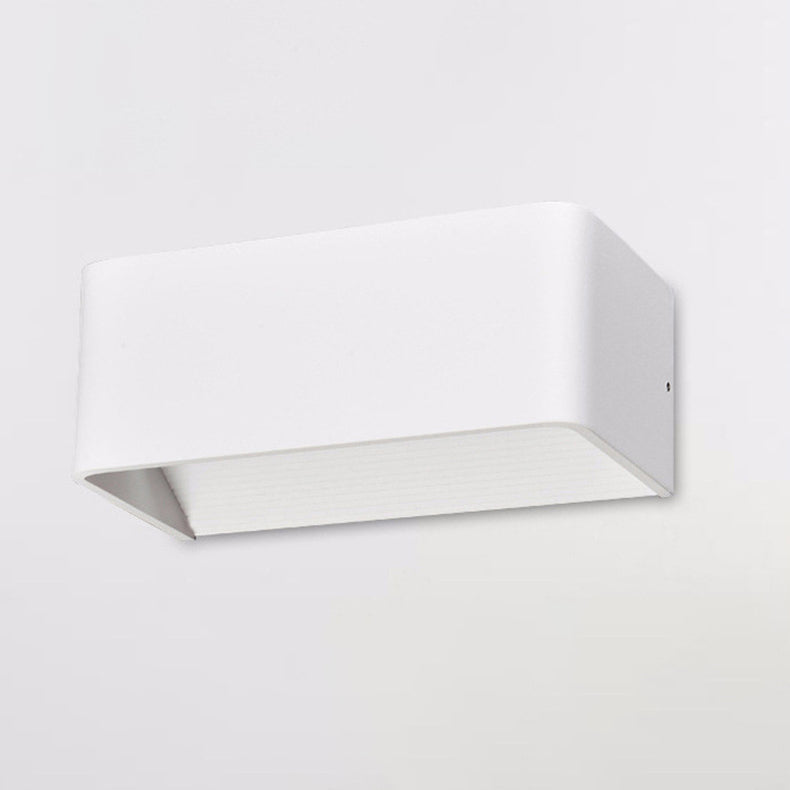 Rectangular Aluminum Living Room Wall Lamp