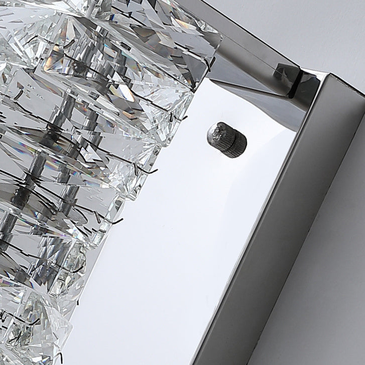 Rectangle Block Hardware Crystal Wall Lamp