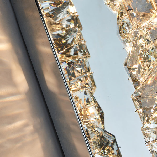Rectangle Block Hardware Crystal Wall Lamp