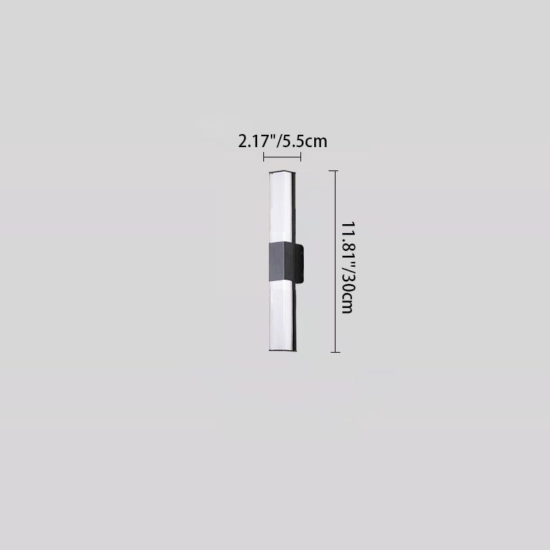 Rectangle Long Aluminum PC Outdoor Light