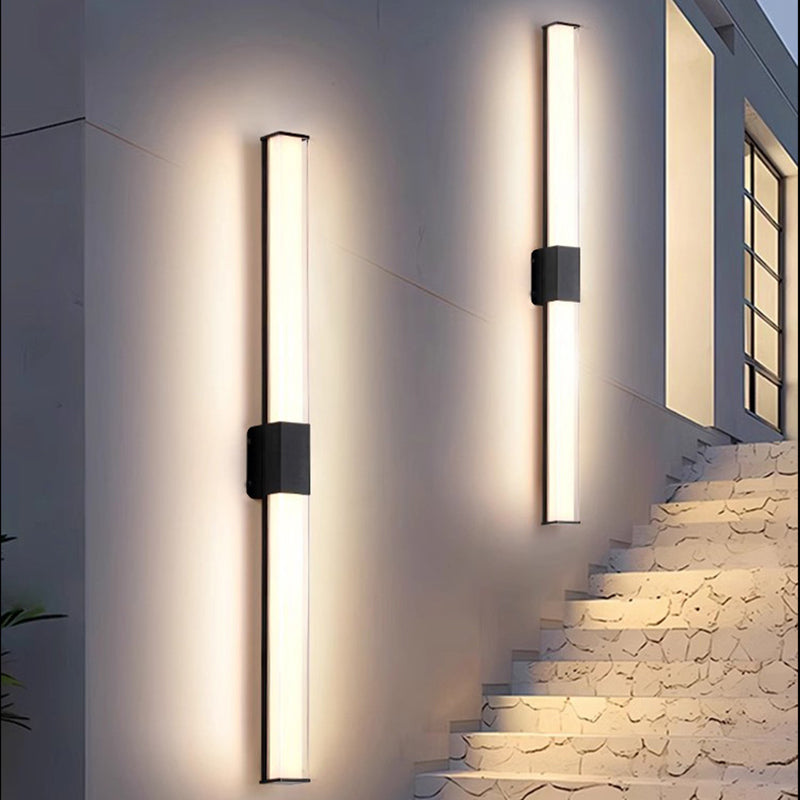 Rectangle Long Aluminum PC Outdoor Light