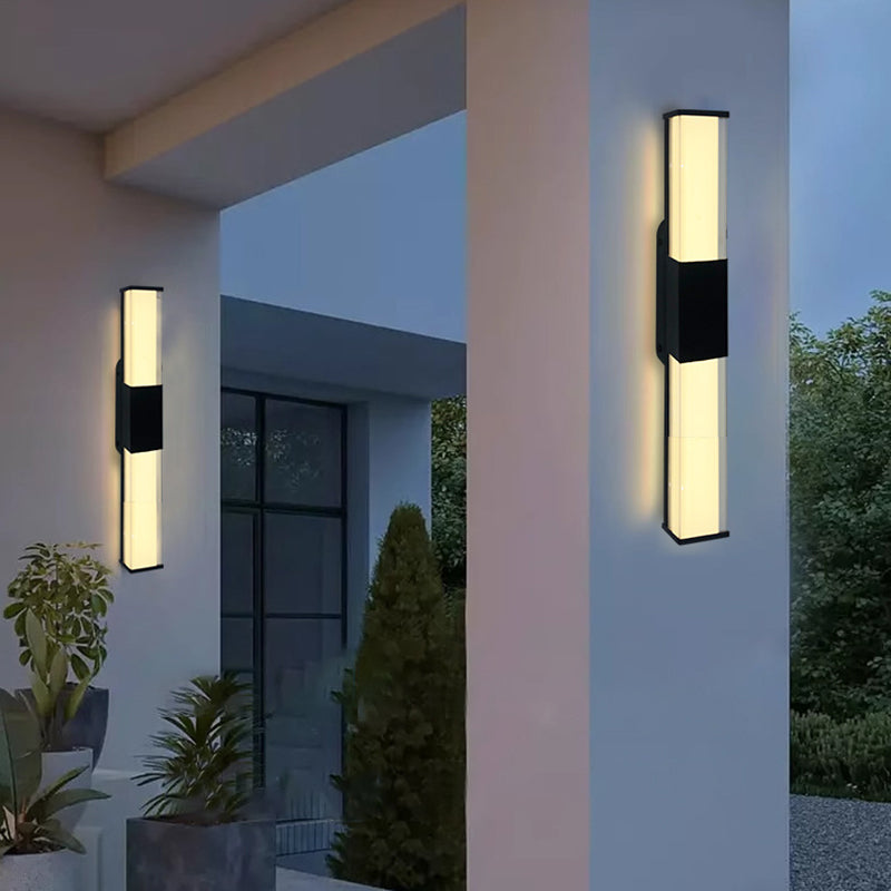 Rectangle Long Aluminum PC Outdoor Light