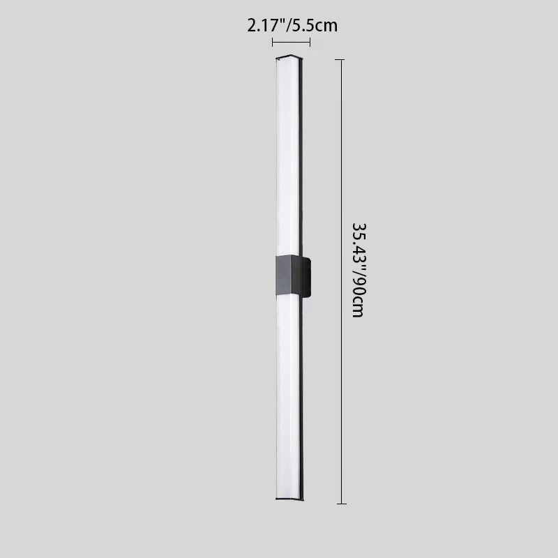 Rectangle Long Aluminum PC Outdoor Light
