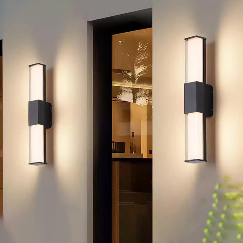 Rectangle Long Aluminum PC Outdoor Light