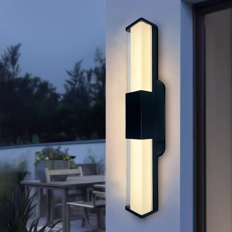 Rectangle Long Aluminum PC Outdoor Light