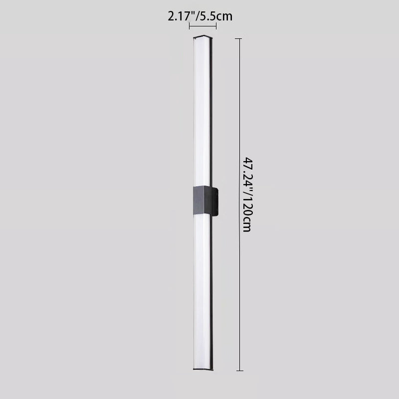 Rectangle Long Aluminum PC Outdoor Light