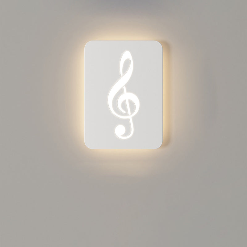 Rectangle Round Rose Note Wall Lamp