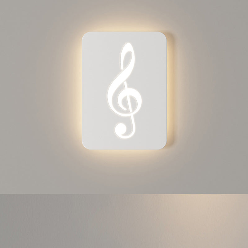Rectangle Round Rose Note Wall Lamp