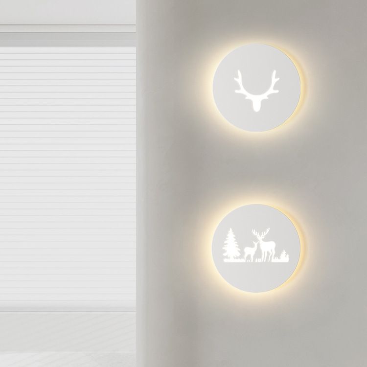 Rectangle Round Rose Note Wall Lamp