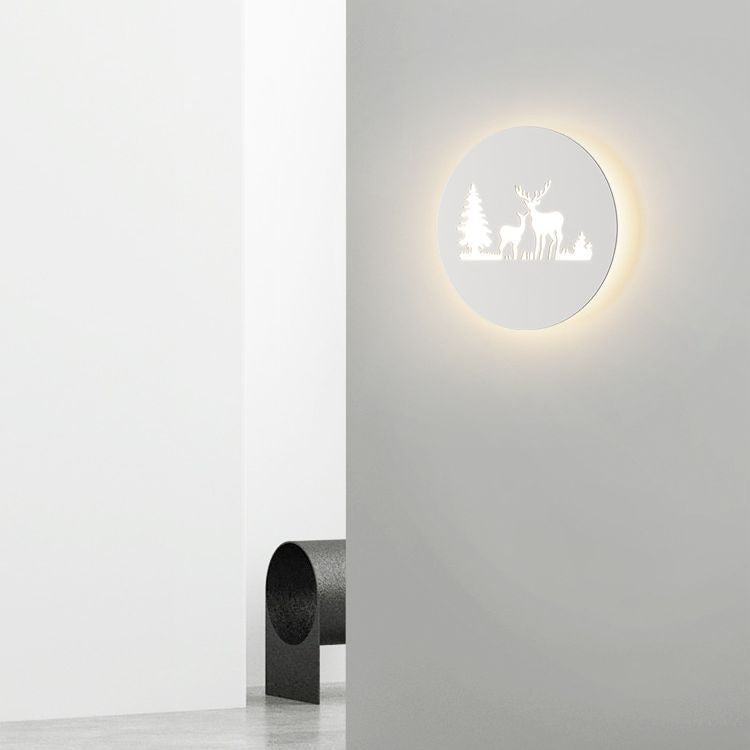 Rectangle Round Rose Note Wall Lamp