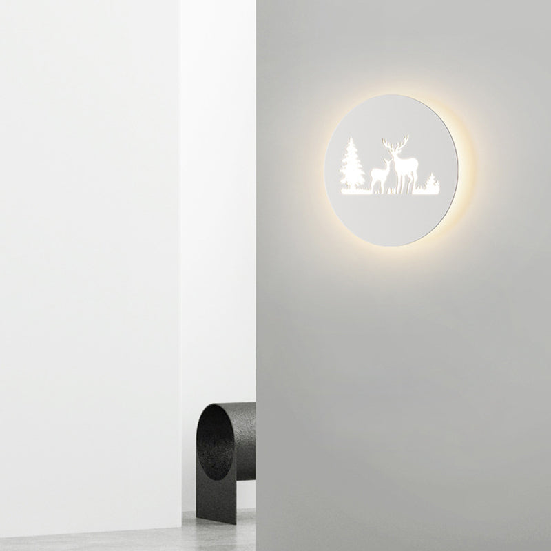 Rectangle Round Rose Note Wall Lamp