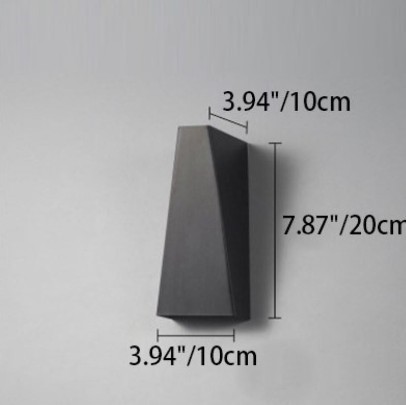 Trapezoidal Aluminum Die-Cast Patio Outdoor Light