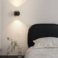 Spherical Aluminum Glass Bedroom Wall Lamp