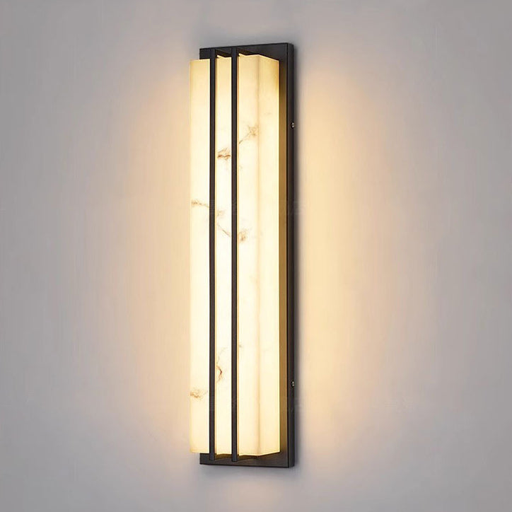 Rectangle Long Stainless Steel Outdoor Light
