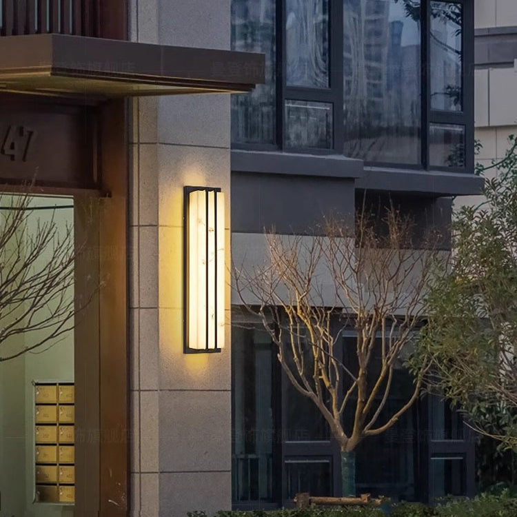 Rectangle Long Stainless Steel Outdoor Light