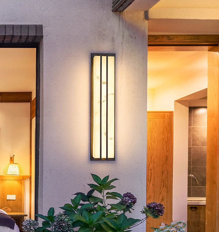 Rectangle Long Stainless Steel Outdoor Light