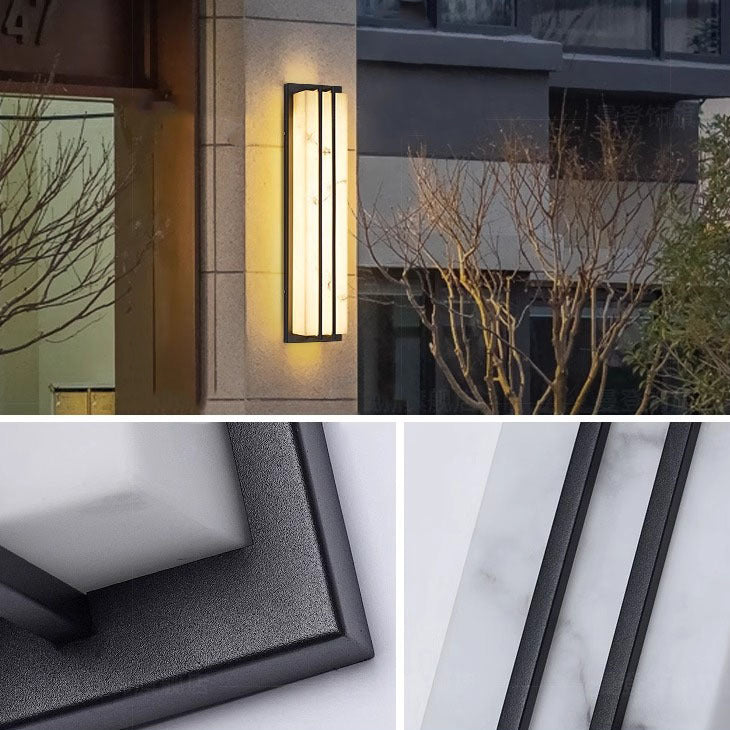 Rectangle Long Stainless Steel Outdoor Light