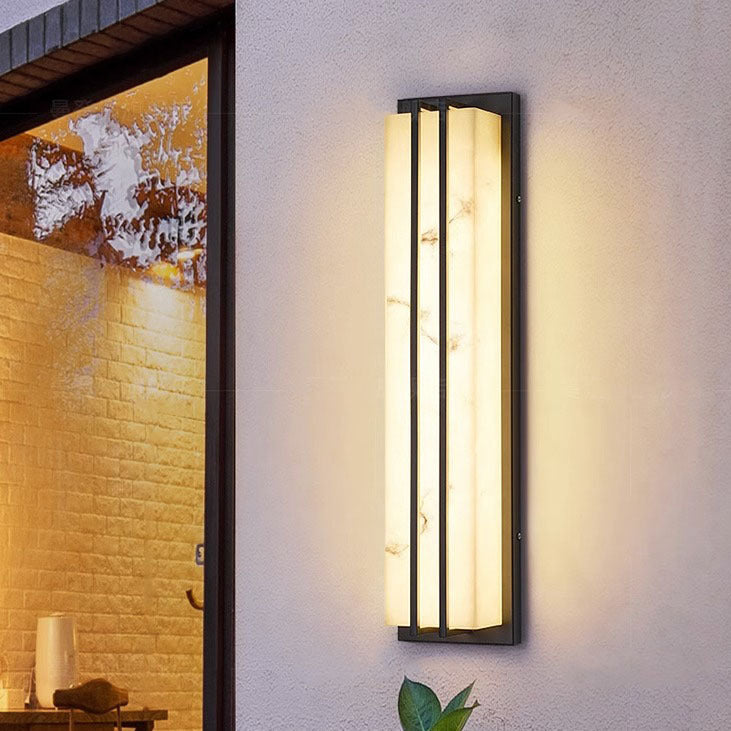 Rectangle Long Stainless Steel Outdoor Light