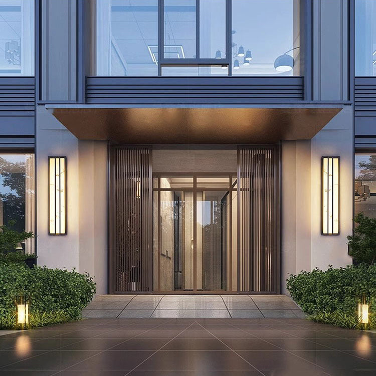 Rectangle Long Stainless Steel Outdoor Light