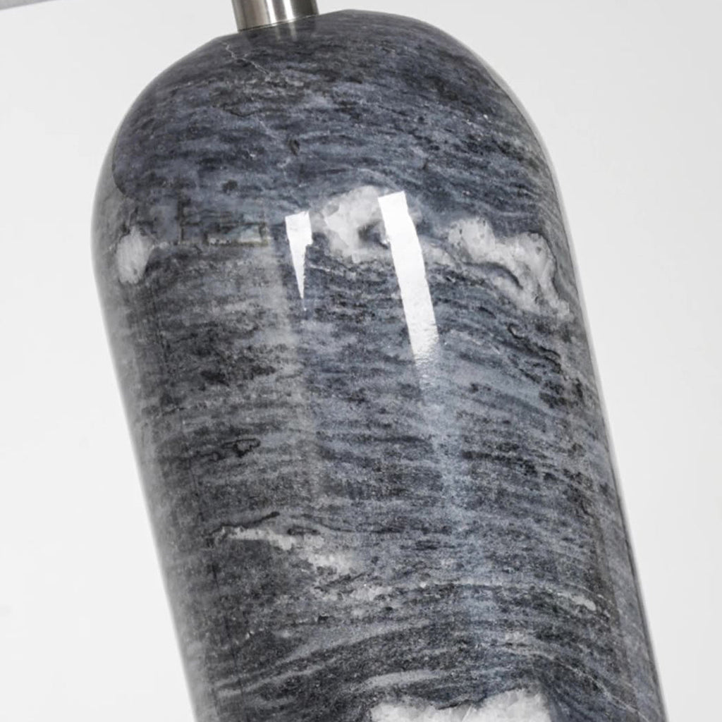 Oval Cylinder Stone Hardware Table Lamp