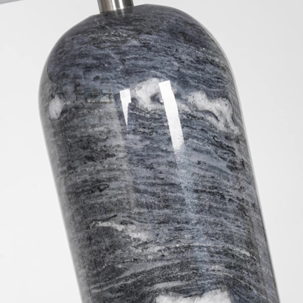 Oval Cylinder Stone Hardware Table Lamp