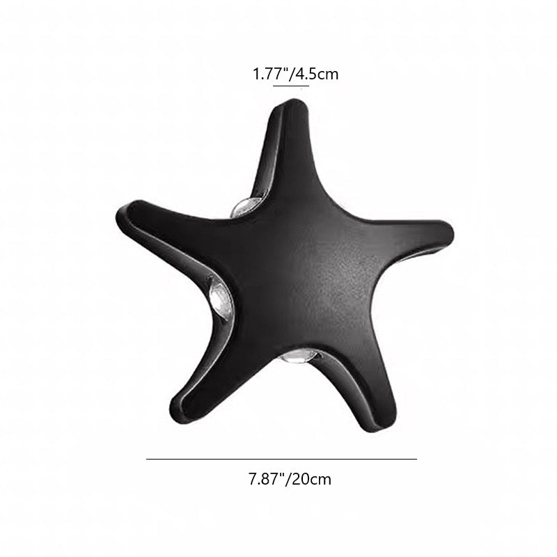 Starfish Die-Cast Aluminum Acrylic Outdoor Light