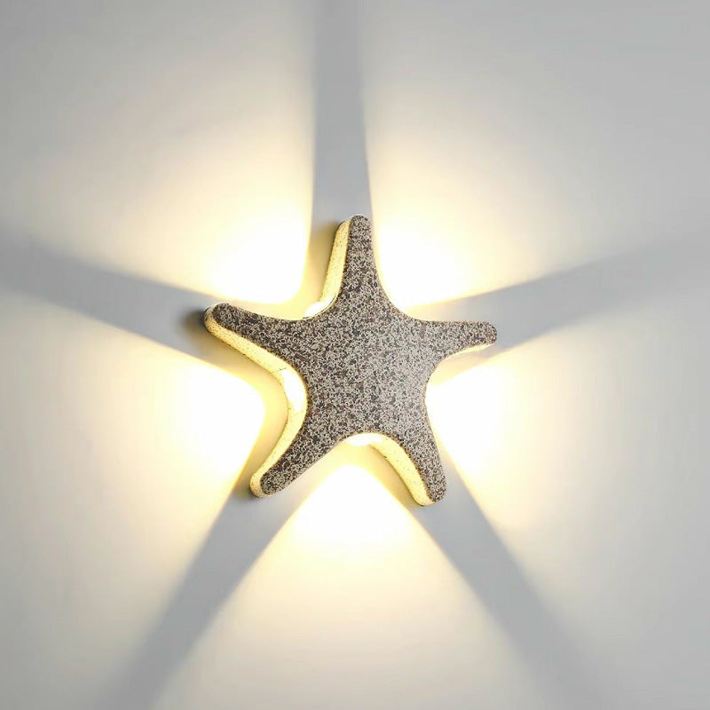 Starfish Die-Cast Aluminum Acrylic Outdoor Light