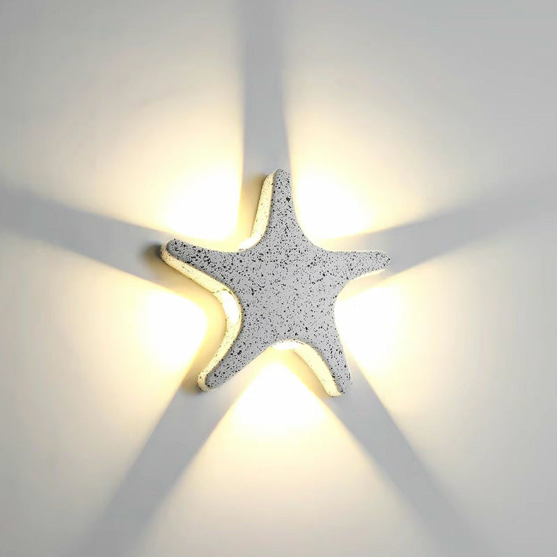 Starfish Die-Cast Aluminum Acrylic Outdoor Light