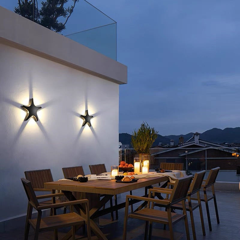 Starfish Die-Cast Aluminum Acrylic Outdoor Light