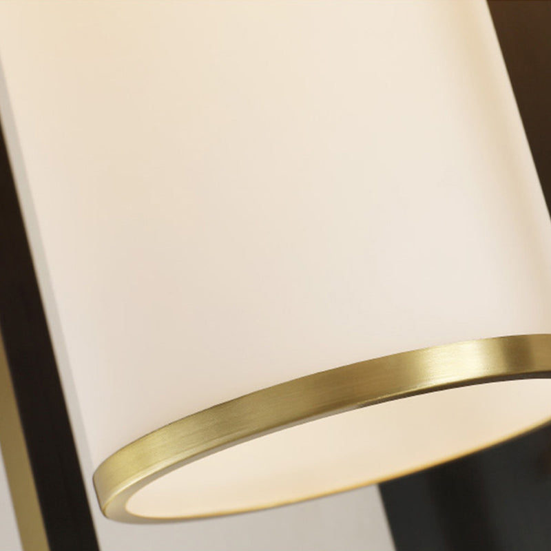 Cylinder Rectangle Plum Orchid Wall Lamp