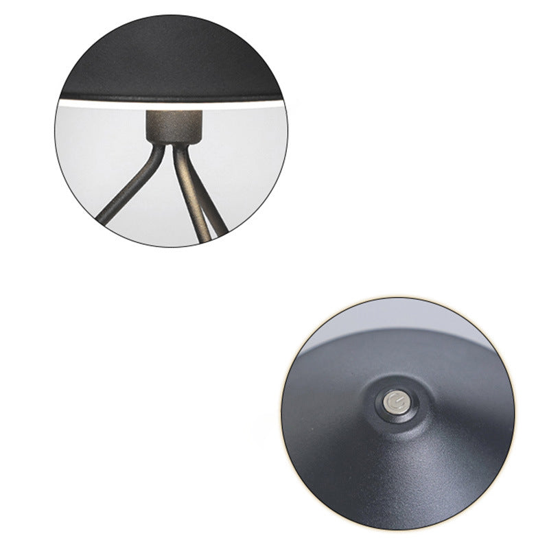 Round Tripods Iron Acrylic Table Lamp