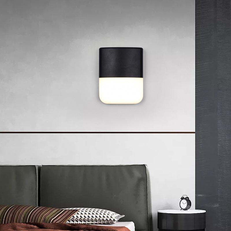 Rectangle Curve Aluminum PC Outdoor Light