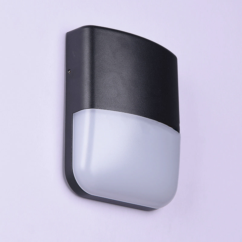 Rectangle Curve Aluminum PC Outdoor Light