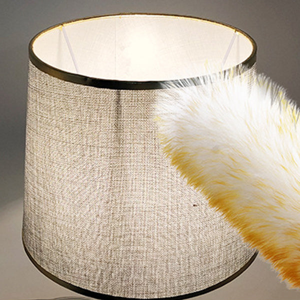 Oval Round Iron Ceramic Table Lamp