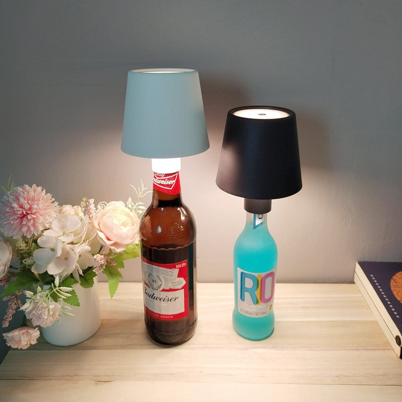 Round Cylinder ABS Plastic Table Lamp